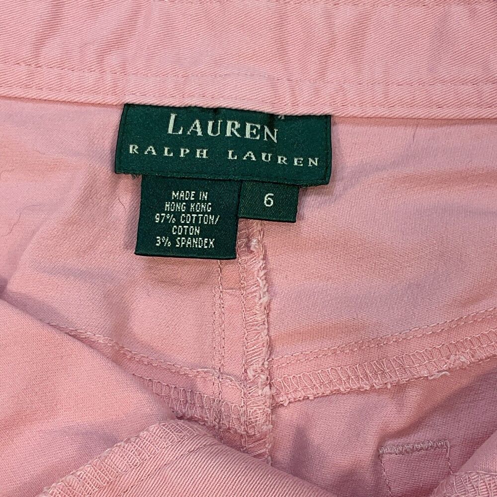 Ralph Lauren Pink Cotton Stretch Skirt Women’s Size 6 Preppy Casual Resort Golf - Picture 3 of 13